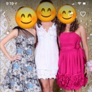 White Jovani cocktail dress